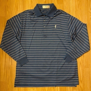 Fairway & Greene Mens Long Sleeve‎ Striped Polo